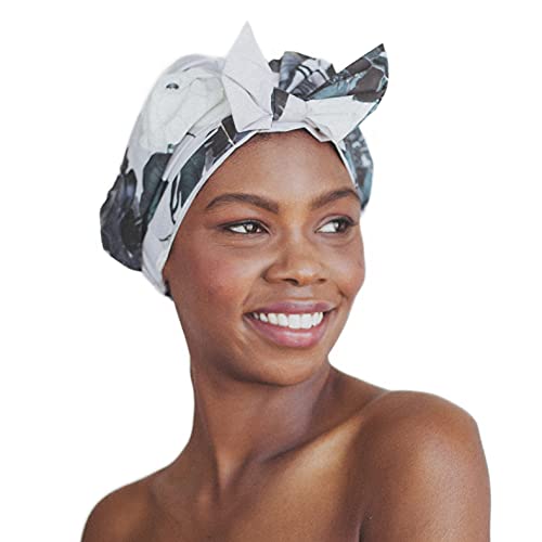 Algopix Similar Product 15 - Kitsch Luxury Reusable Shower Cap for