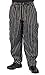Algopix Similar Product 20 - KNG Chalk Stripe Baggy Cargo Chef Pants