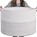 Algopix Similar Product 8 - INDRESSME XXXLarge Cotton Rope Basket
