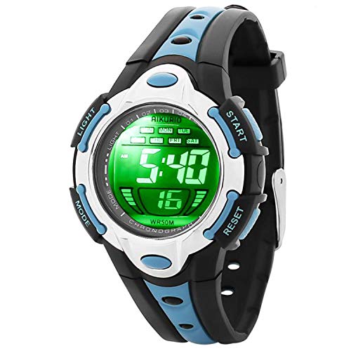 Algopix Similar Product 18 - AIKURIO Childrens Digital Watch 50M