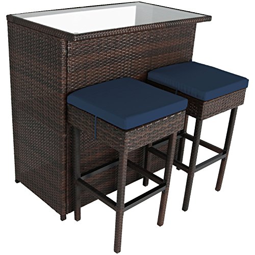 Algopix Similar Product 11 - Sunnydaze Melindi 3Piece Outdoor Patio