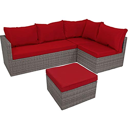 Algopix Similar Product 12 - Sunnydaze Port Antonio Wicker Rattan