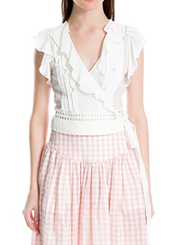 Algopix Similar Product 6 - MAXSTUDIO Cotton Crepon Pleated Ruffled