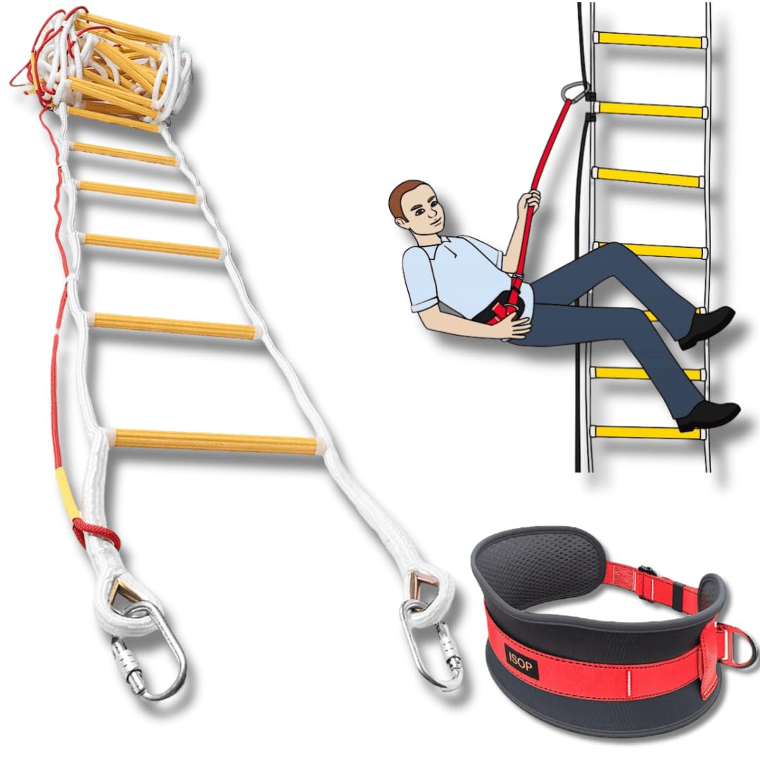 Algopix Similar Product 17 - ISOP Emergency Fire Escape Rope Ladder