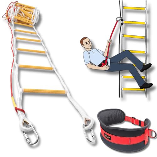 Algopix Similar Product 9 - ISOP Emergency Fire Escape Rope Ladder