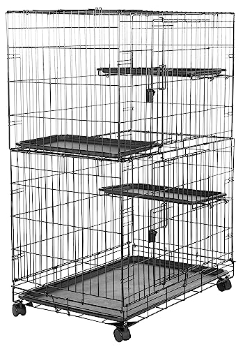 Algopix Similar Product 5 - Amazon Basics Large 3Tier Cat Cage
