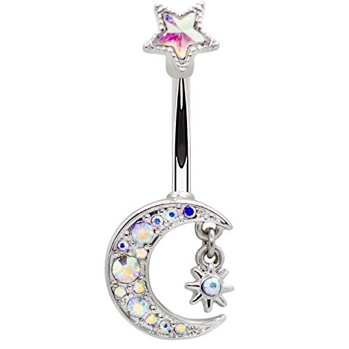 Algopix Similar Product 12 - Pierce2GO 14G 716 Crystal Moon