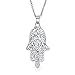 Algopix Similar Product 11 - Cubic Zirconia CZ Filigree Amulet