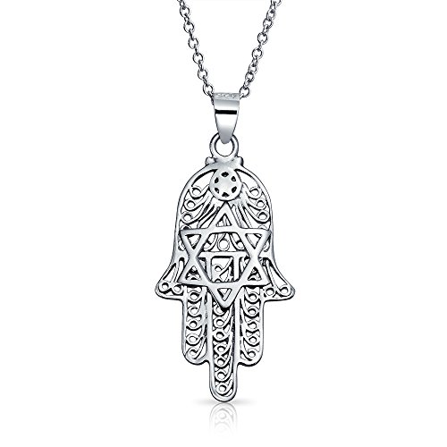 Algopix Similar Product 14 - Cubic Zirconia CZ Filigree Amulet