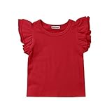Algopix Similar Product 18 - Toddler Baby Girl Basic Plain Ruffle