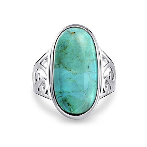 Algopix Similar Product 13 - Large Bezel Oval Boho Fashion Statement