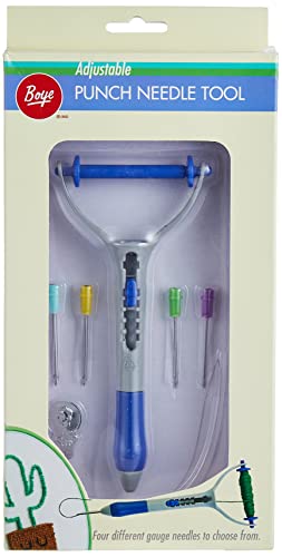 Algopix Similar Product 3 - Boye Adjustable Punch Needle Embroidery