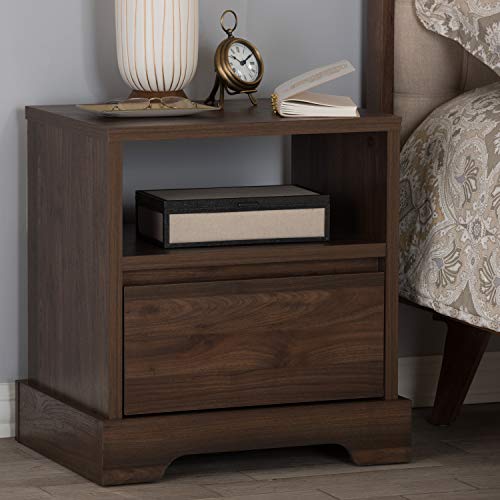 Algopix Similar Product 20 - Baxton Studio Burn1 Drawer Nightstand