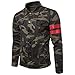 Algopix Similar Product 1 - Elonglin Men Camouflage Slim Fit Denim