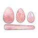 Algopix Similar Product 10 - Bigger MIMOSA Rose Quartz Eggs Set of