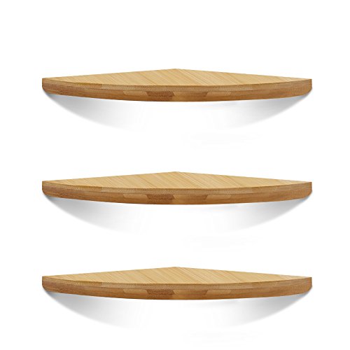 Algopix Similar Product 3 - XiaZ Corner Shelves Set of 3 Wall Mount