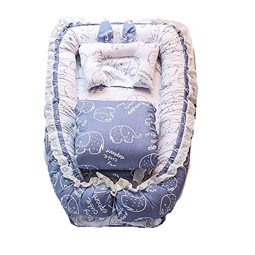 Algopix Similar Product 13 - ABREEZE Ruffled Baby Bassinet for Bed 