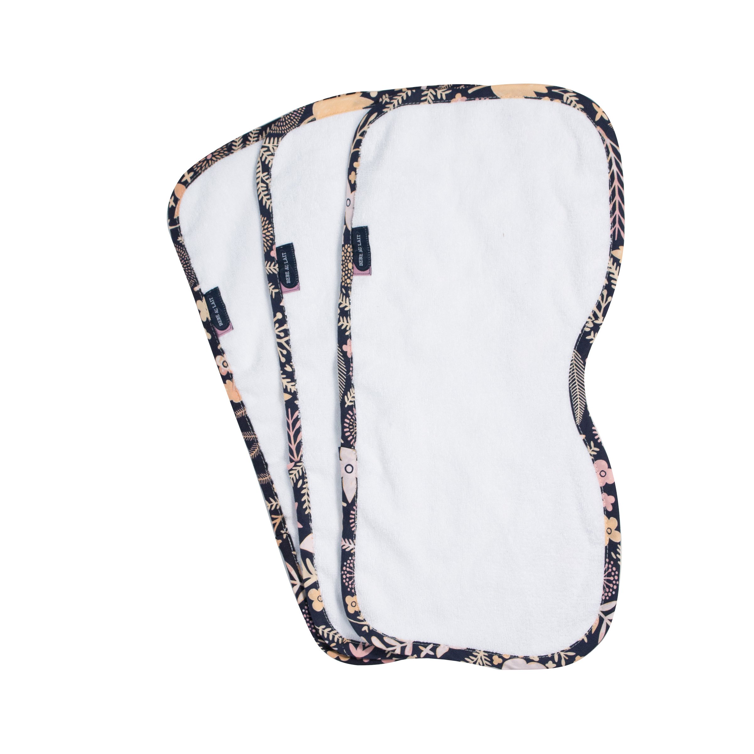 Algopix Similar Product 8 - Bebe au Lait Cotton Burp Cloth Set 