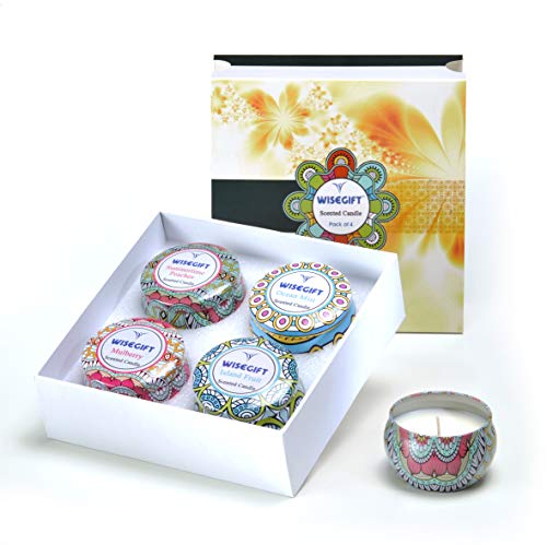 Algopix Similar Product 15 - Wisegift Scented Candles Gift Set of 4