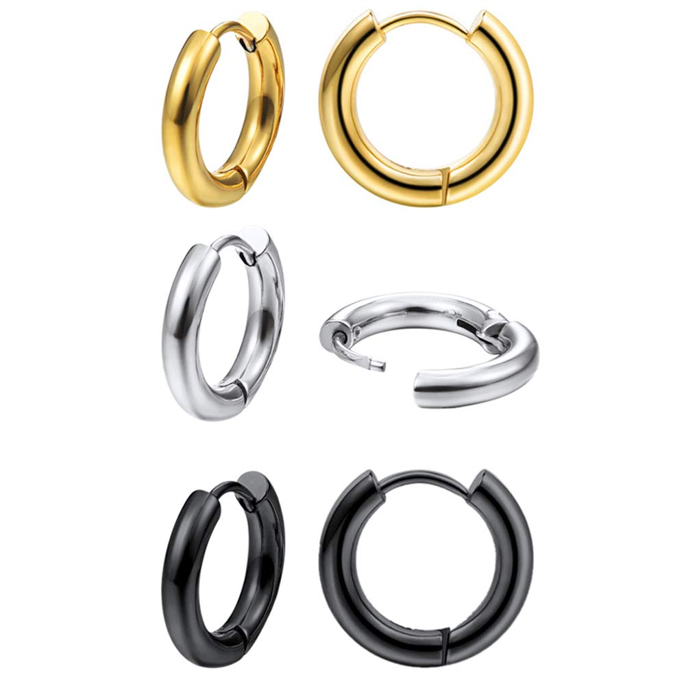 Algopix Similar Product 9 - 20mm Hoop Earrings Hypoallergenic