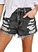 Algopix Similar Product 3 - Sidefeel Womens Ripped Jean Shorts Mid