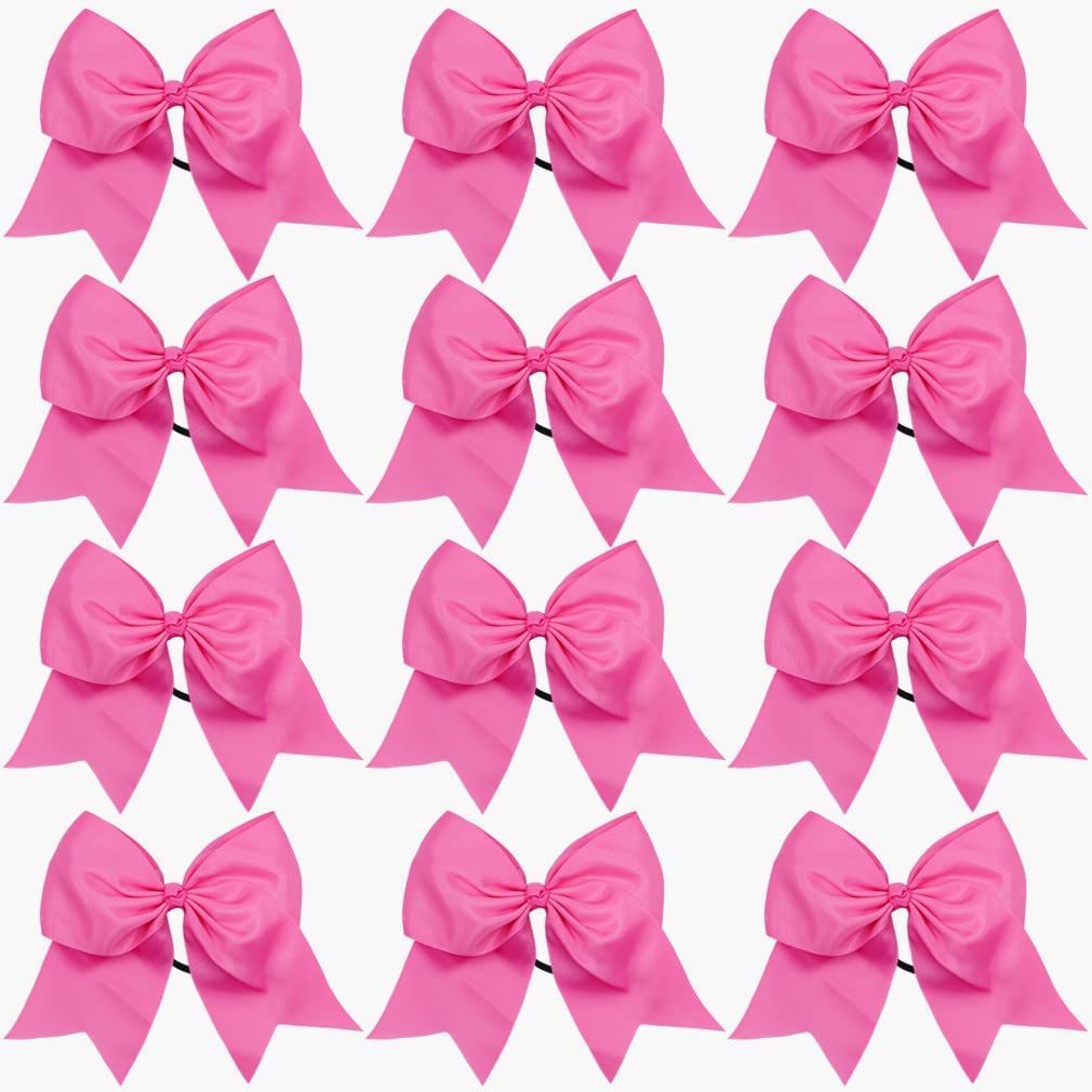 Algopix Similar Product 14 - DEEKA 12PCS 8 Large Cheer Hair Bows
