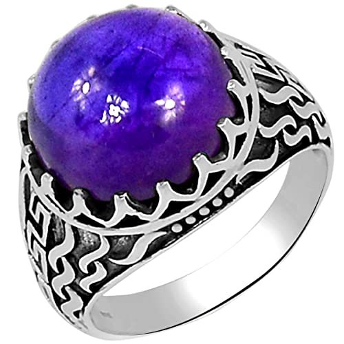 Algopix Similar Product 17 - Natural Cabochan Amethyst 925 Solid