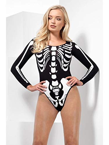Algopix Similar Product 10 - Smiffy's Opaque Skeleton Bodysuit