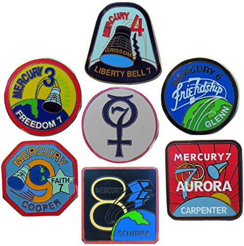 Algopix Similar Product 1 - Mercury Mission Pin Set of 7  Official
