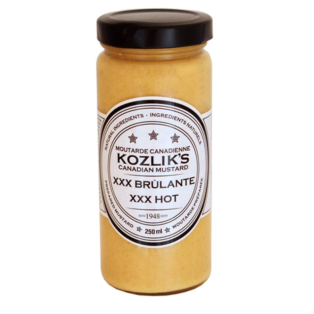 Algopix Similar Product 16 - Kozlik's XXX Hot Mustard, 8.5oz (241gm)