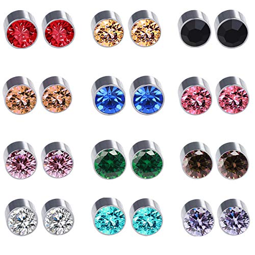 Algopix Similar Product 3 - Spiritlele 12 Pairs Colors Crystal