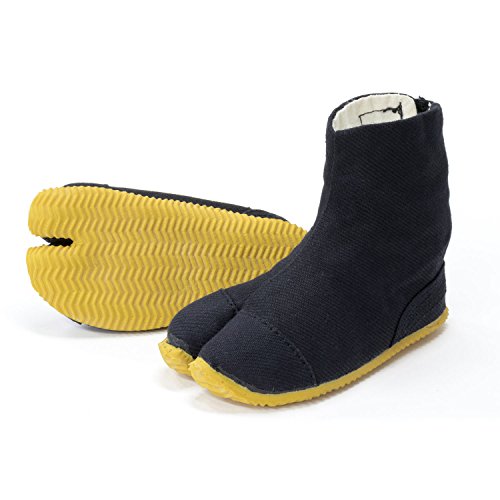 Algopix Similar Product 1 - Japanese Kids Tabi Shoes 5 Clips Black