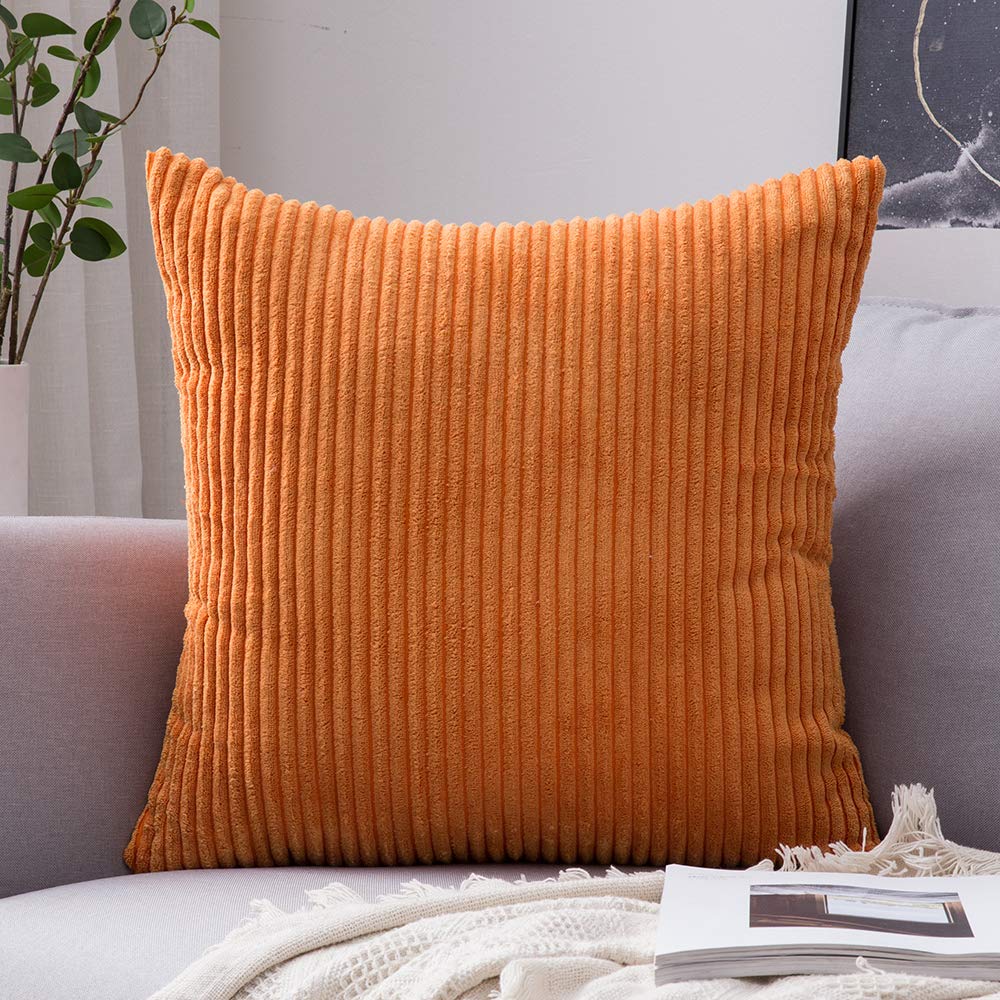 Algopix Similar Product 11 - MIULEE Corduroy Soft Soild Decorative