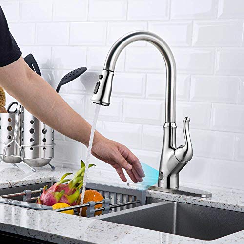 Algopix Similar Product 11 - FORIOUS Touchless Brushed Nickel