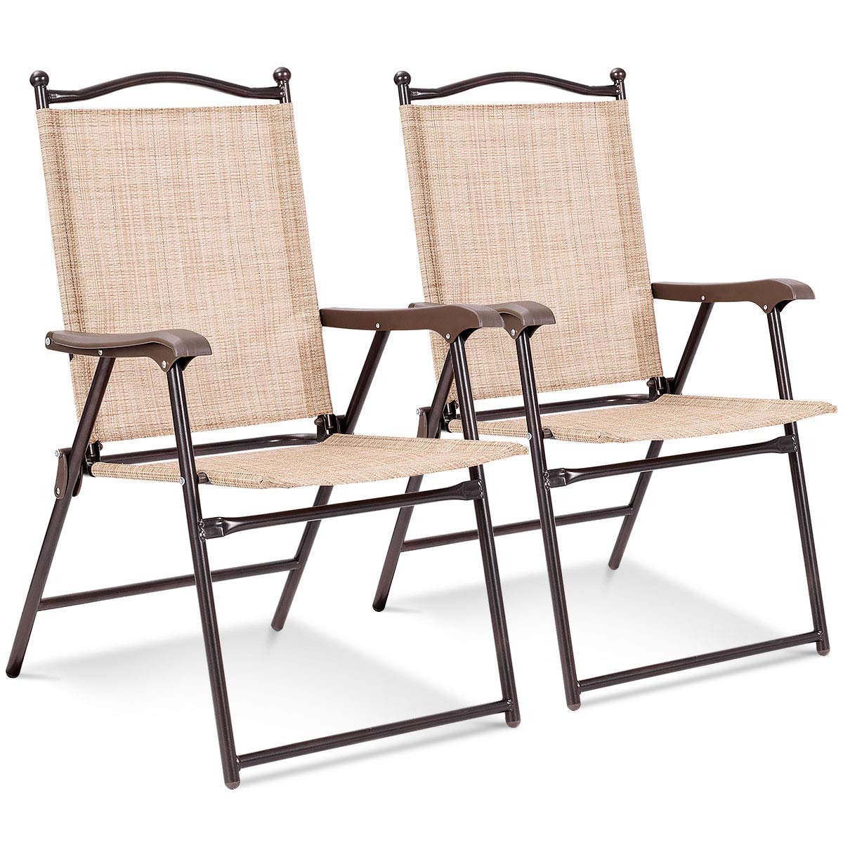 Algopix Similar Product 20 - Giantex Set of 2 Patio Folding Chairs