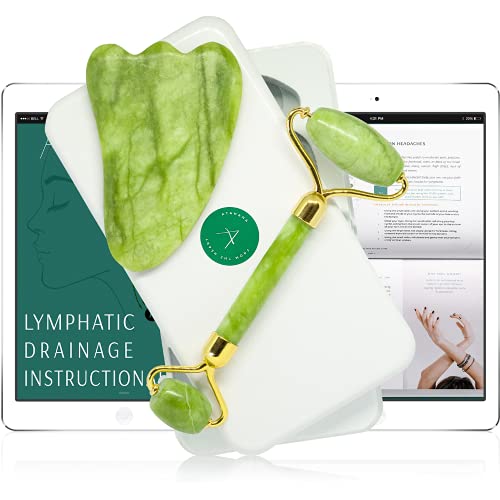 Algopix Similar Product 13 - Jade Roller and Gua Sha Set w Fridge
