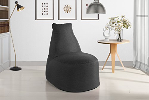 Algopix Similar Product 11 - Large Linen Fabric Living Room Bean Bag