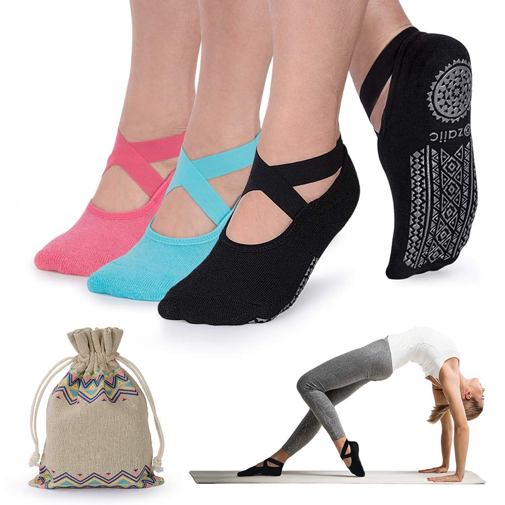 Algopix Similar Product 12 - Ozaiic Yoga Socks for Women NonSlip