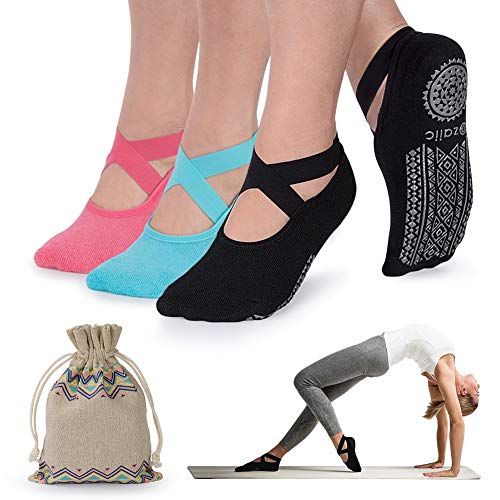 Algopix Similar Product 5 - Ozaiic Yoga Socks for Women NonSlip
