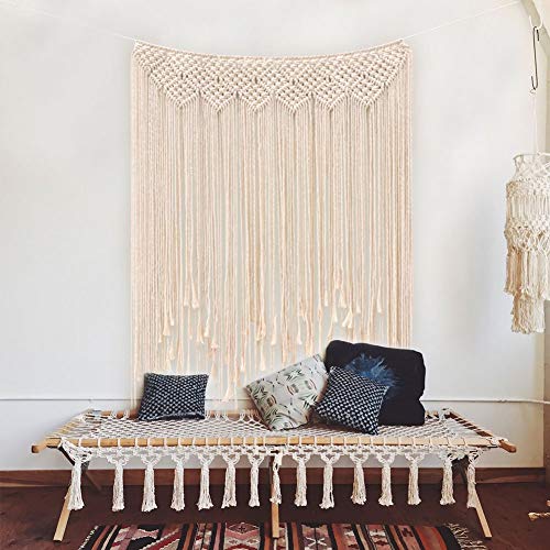 Algopix Similar Product 6 - AerWo Large Macrame Wall Hanging 45x