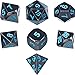 Algopix Similar Product 7 - TecUnite 7 Die Metal Polyhedral Dice