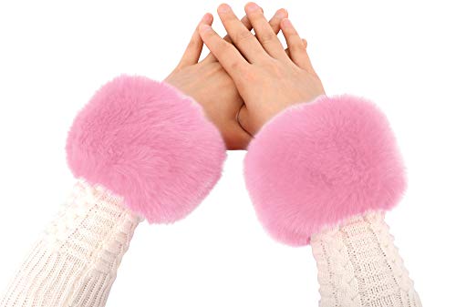 Algopix Similar Product 3 - Simplicity Ladies Winter Faux Fur Wrist