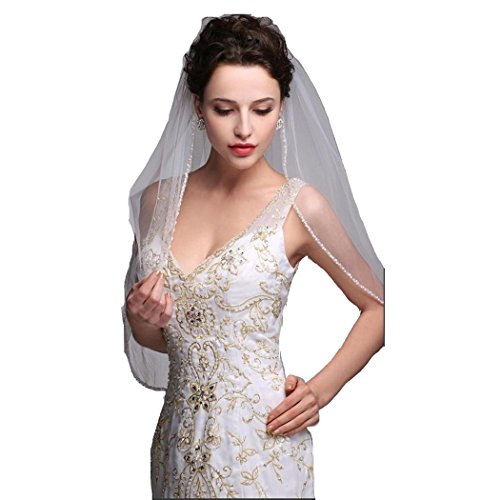 Algopix Similar Product 20 - ZXCVBNM Muslim Bridal Veils Fashion