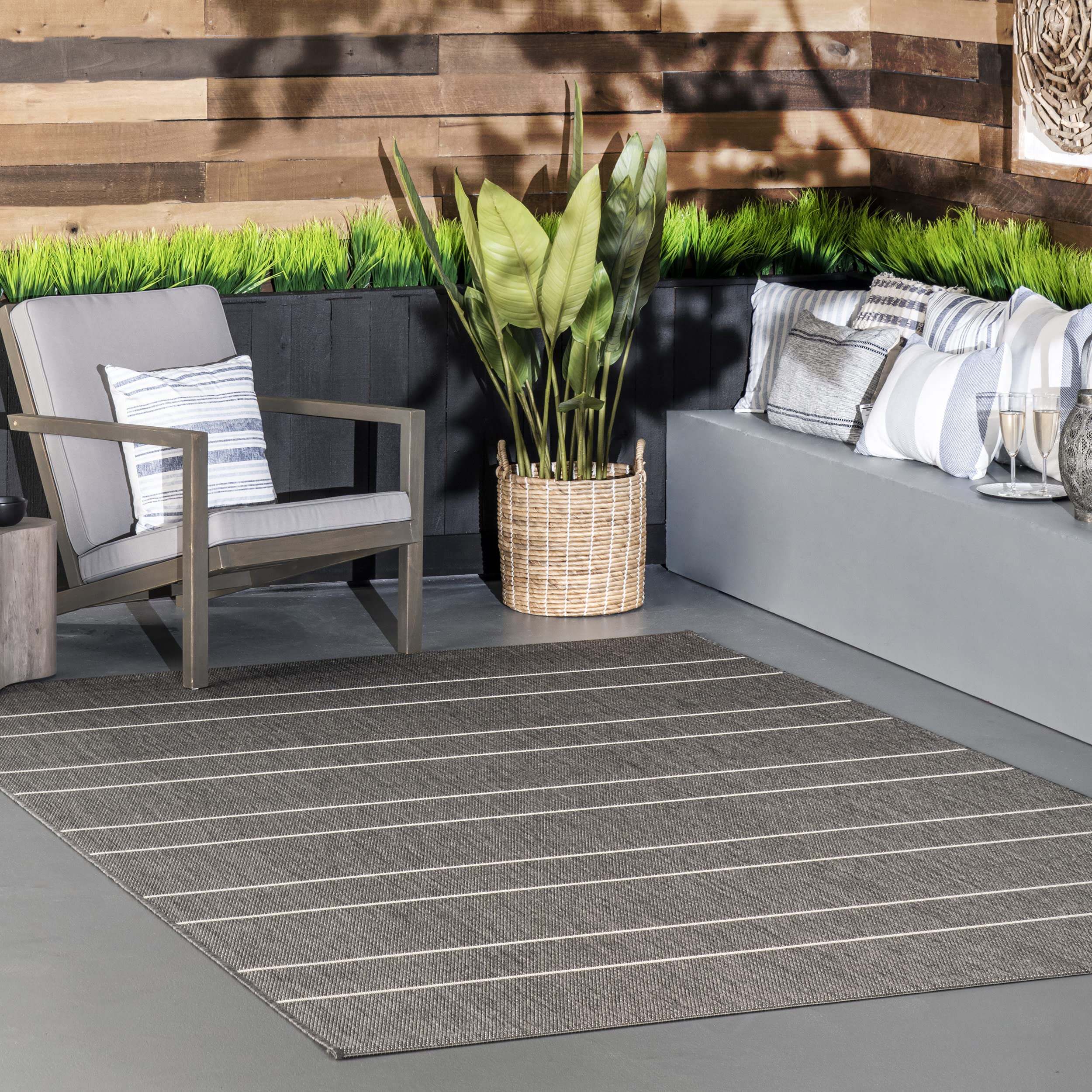 Algopix Similar Product 5 - nuLOOM Alaina IndoorOutdoor Striped