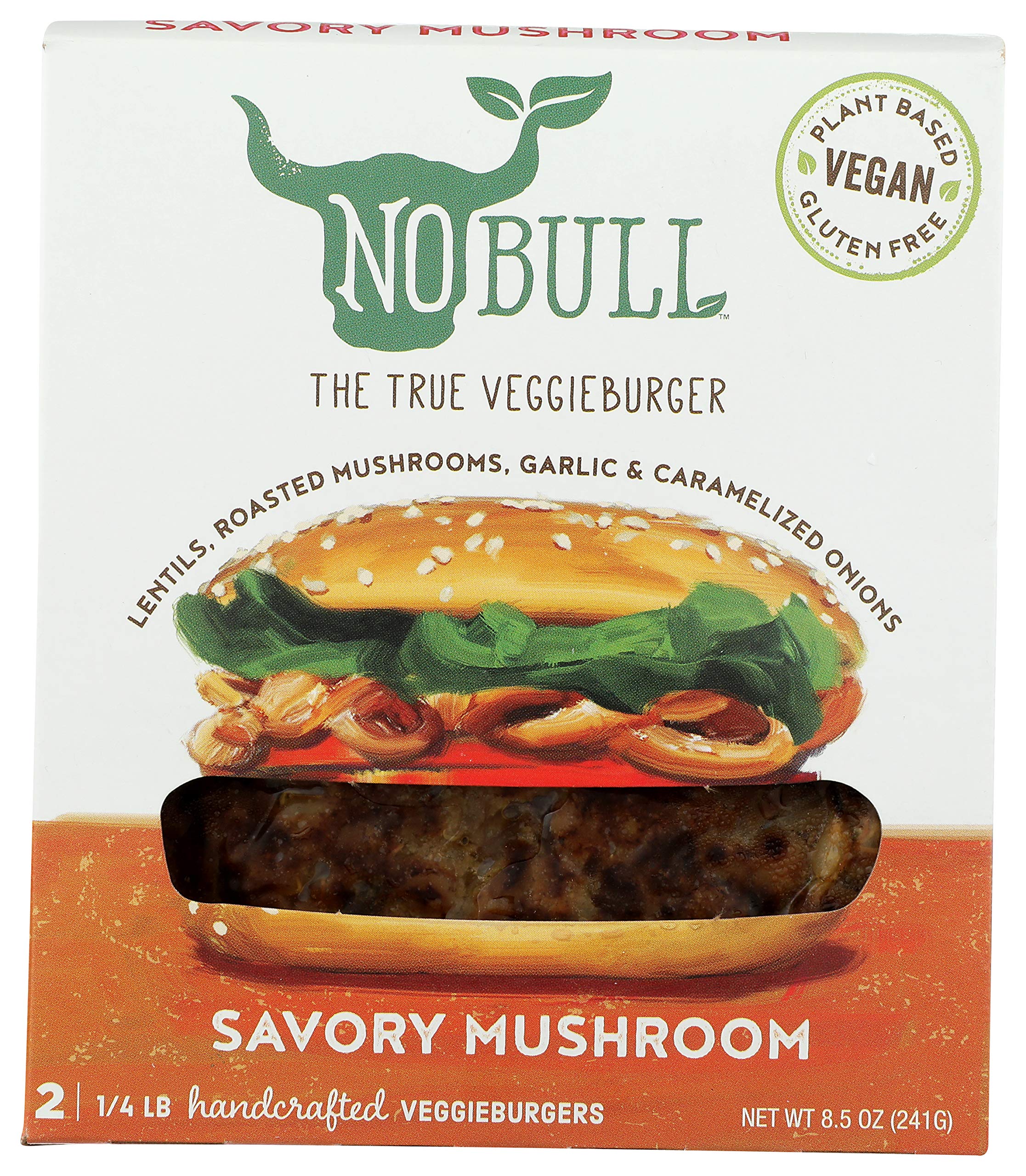 Algopix Similar Product 15 - NoBull Burger, Savory Mushroom, 8 Ounce
