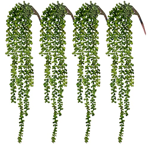 Algopix Similar Product 1 - CEWOR 4pcs Fake Hanging Plants String