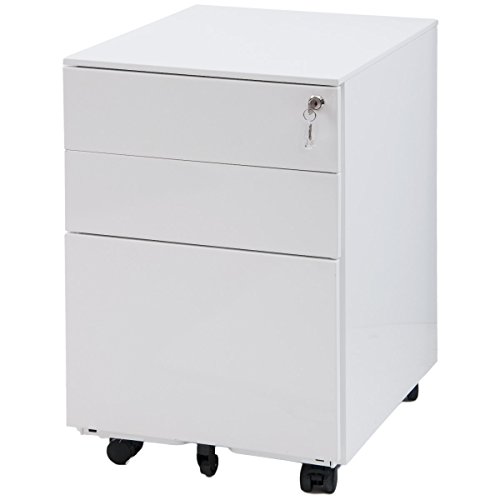 Algopix Similar Product 13 - ModernLuxe Mobile Metal File Cabinet