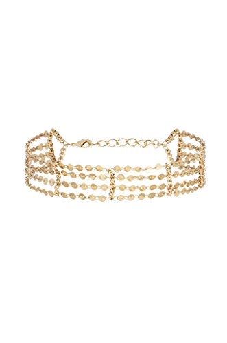 Algopix Similar Product 17 - Ettika Ladder Mini Disc Choker Multi