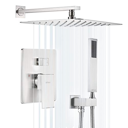Algopix Similar Product 1 - ESNBIA Shower System Brushed Nickel