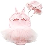 Algopix Similar Product 1 - Baby Girl Swimwear and Hat 2 Pieces Set